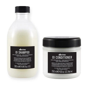 DAVINES OI ZESTAW DO KAŻDEGO RODZAJU WŁOSÓW: SZAMPON 280ML + ODŻYWKA 250ML