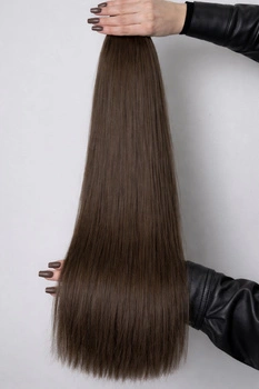 Włosy naturalne 60 cm Lux Soft w kolorze mlecznej czekolady 100gr