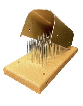Kartacz Drewniany igłowy do wyczesywania włosów 100 igieł