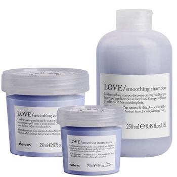 DAVINES LOVE ZESTAW: szampon + odżywka wygładzająca+maska