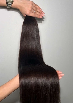 Włosy naturalne 50 cm Lux Soft Ciemny brąz 100gr