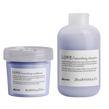 DAVINES LOVE ZESTAW: szampon + odżywka wygładzająca