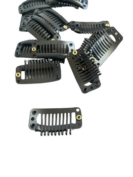 Spinki Clip in do taśm 3,2 cm czarne 10 szt