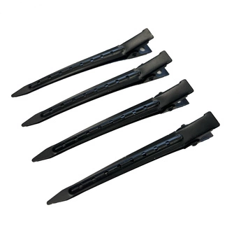 Spinki Clipsy do włosów metalowe czarne 4,5 cm 1 szt