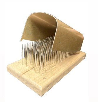 Kartacz Drewniany igłowy do wyczesywania włosów 200 igieł