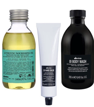 DAVINES Zestaw do ciała: Krem do rąk+Olejek do ciała+Żel do ciała