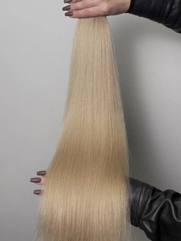 Włosy naturalne 60 cm Lux Soft Beżowy Chłodny Blond 100gr